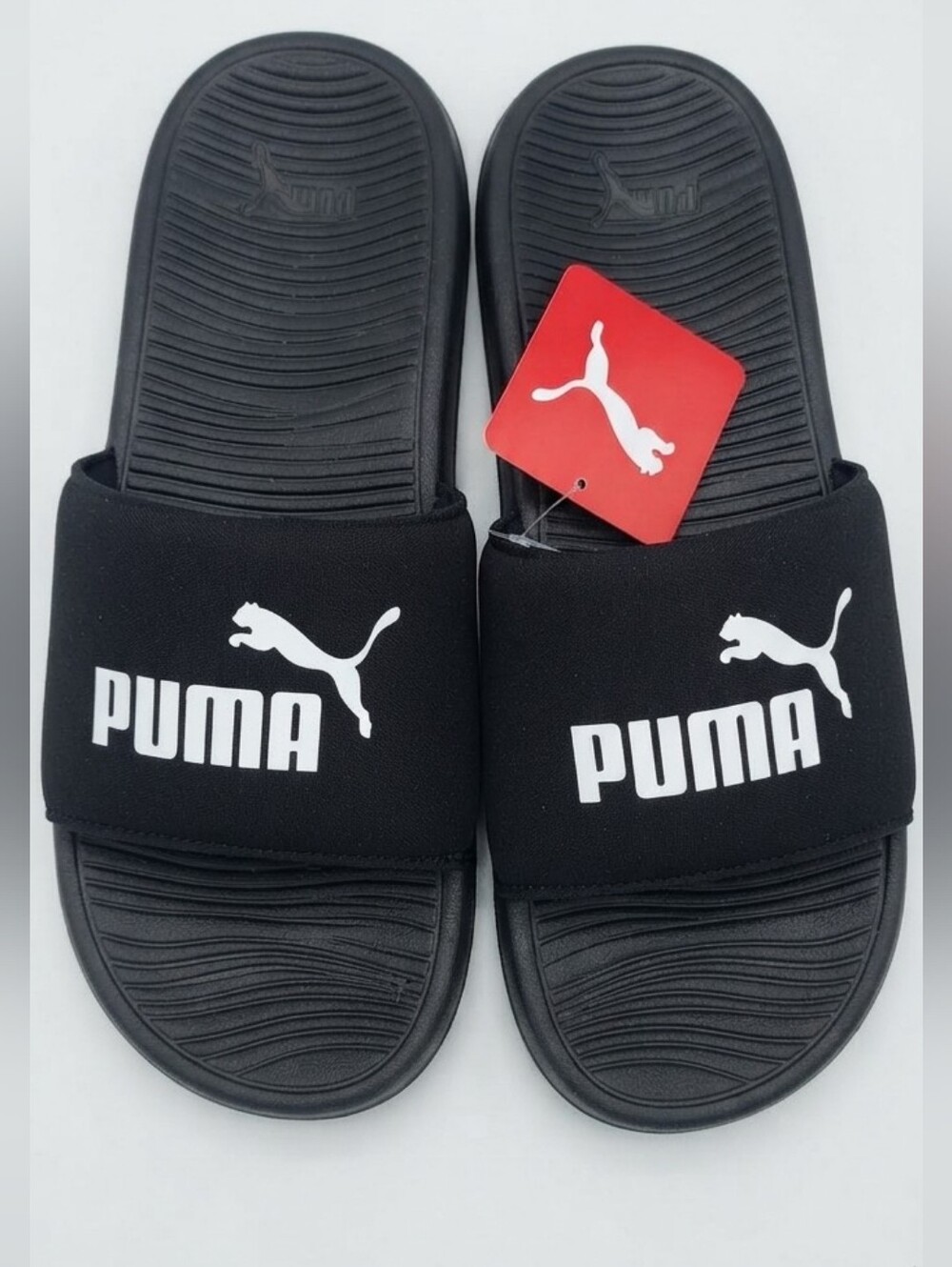 PUMA Men Black Slide Sandals Size 12 NWT Brand New In Packaging